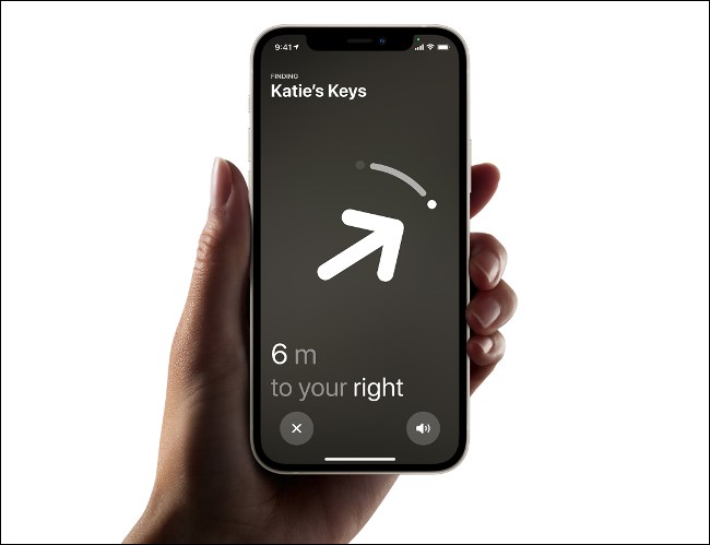 使用 iPhone 定位附近的 AirTag